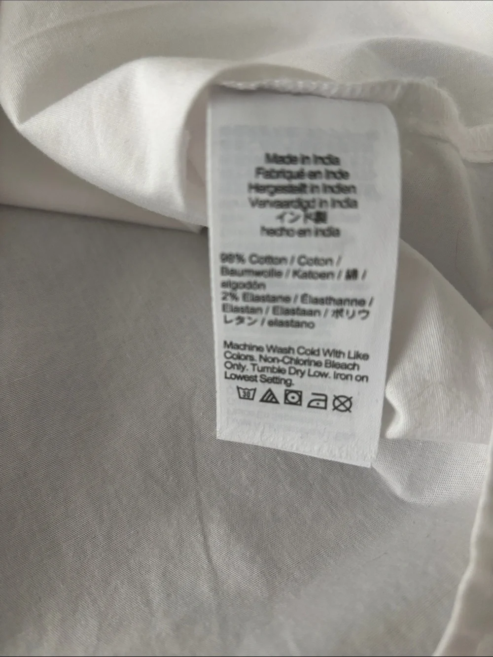 J. Crew White Long-Sleeve Button-Up Shirt. Brand new with tags